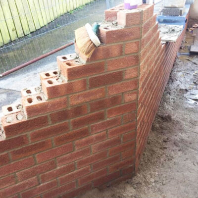 Garden wall building company in Rochford