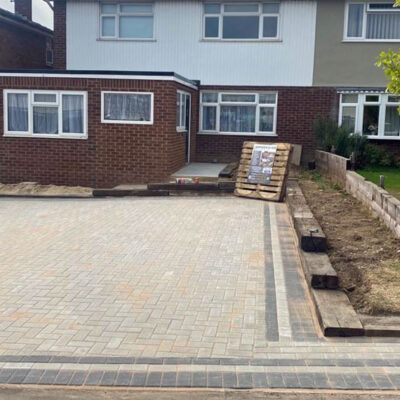 New block paved drive Rochford